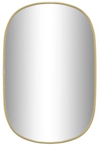Lustro Kogo 3X – nowoczesny design, złota rama, 60×40 cm, szkło, PVC
