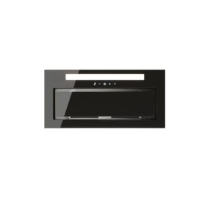 Okap GLOBALO Loteo 60.4 Black – kompaktowy, cichy, dotykowe sterowanie, szklany front