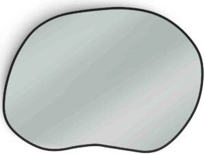 Podświetlane lustro ścienne 90×64 cm N3-H48 – led, nieregularny kształt, biały, czarny, srebrny lub złoty