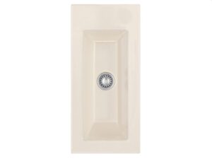 Systemceram Mera 24 Magnolia – zlew ceramiczny, korek manualny, wysoka jakość, nowoczesny design