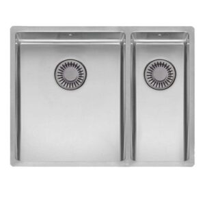Zlewozmywak New York 34×40 + 18×40 – stal szlachetna, wpuszczany, inox poler
