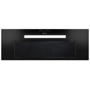 Okap GLOBALO AGENDERO 80.2 – klasa energetyczna B, 79,6 cm, czarny, stal lakierowana