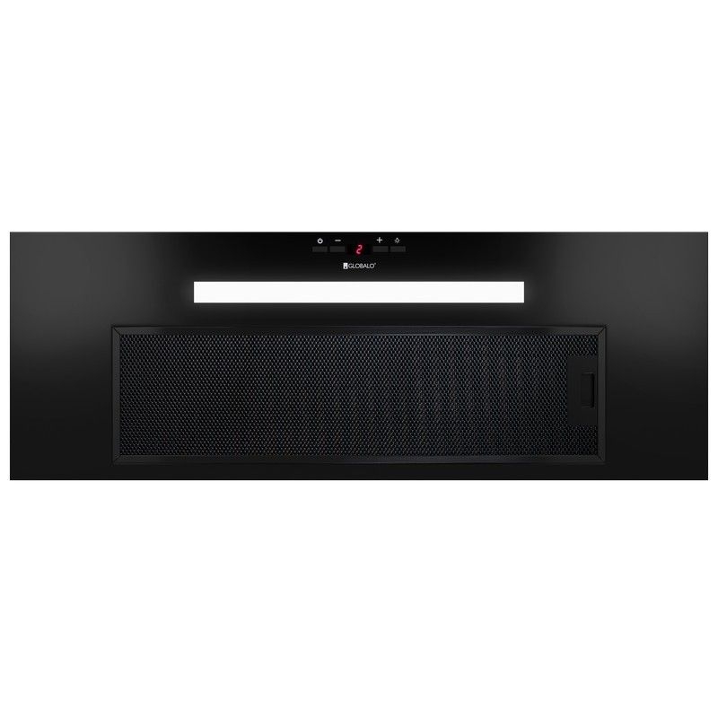 Okap GLOBALO AGENDERO 80.2 – klasa energetyczna B, 79,6 cm, czarny, stal lakierowana