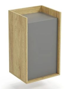 Szafka modułowa 83cm hikora + szary przykurzony – ergonomiczna konstrukcja, minimalistyczny design, funkcjonalność