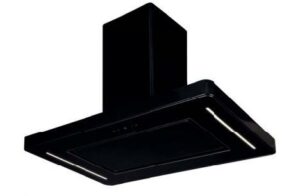 TOFLESZ MAGNUM ISLAND 60CM okap wyspowy, czarny mat, szkło hartowane, energooszczędne LED