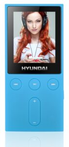 Odtwarzacz MP4 / MP3 Hyundai MPC501GB4FMBL – obsługiwane formaty MP3, WMA, AMV, kolor niebieski