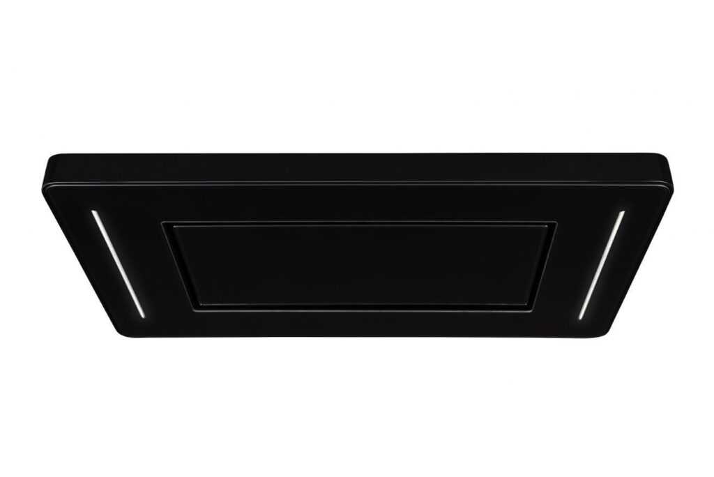 TOFLESZ MAGNUM OKAP SUFITOWY 90 CM – czarny mat, energooszczędne oświetlenie LED, wydajność 900 m3/h