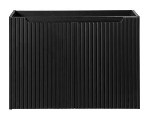 Czarna ryflowana szafka pod umywalkę – Dafo 10X 80 cm