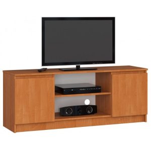 Szafka rtv, stolik, 2D1P, 140x40x55 cm, olcha, mat