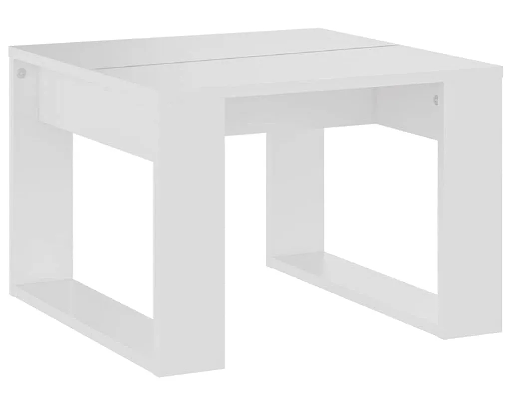 Biały minimalistyczny stolik kawowy – Miro