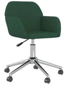 Ciemnozielony fotel obrotowy do biura S9-F92