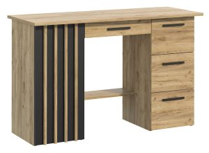Biurko komputerowe w stylu loft z lamelami – Older
