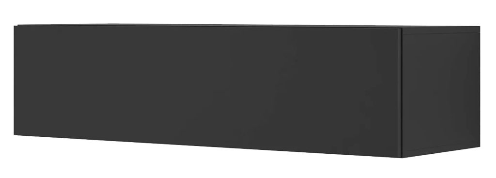 Czarna Wisząca Szafka Pod TV 120 Cm E0-G64 – nowoczesny design, praktyczna przestrzeń, trwałe materiały