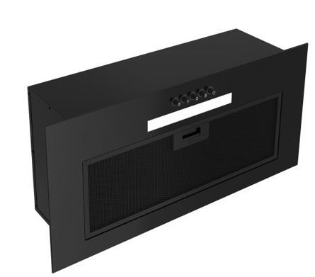 MAAN TYTAN 2 400 L – wkład okapowy do zabudowy, wydajność 415 m3/h, czarne szkło, 60 cm