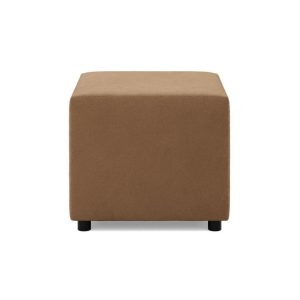 Pufa do siedzenia, BLOM, Mikrofaza, 51x51x40 cm, cappuccino