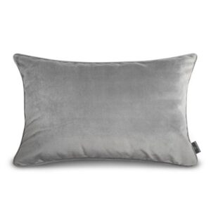 Poduszka dekoracyjna Frozen Silver – srebrna, 40×60 cm, poliester