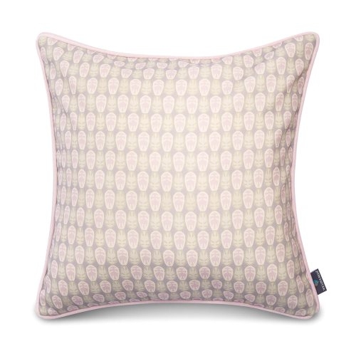 Poduszka dekoracyjna Aztec Pattern – pastelowe wzory, jasny różowy, 50×50 cm, poliester