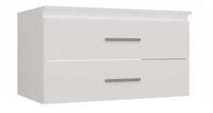 Biała szafka łazienkowa pod umywalkę  80 cm C9-K44