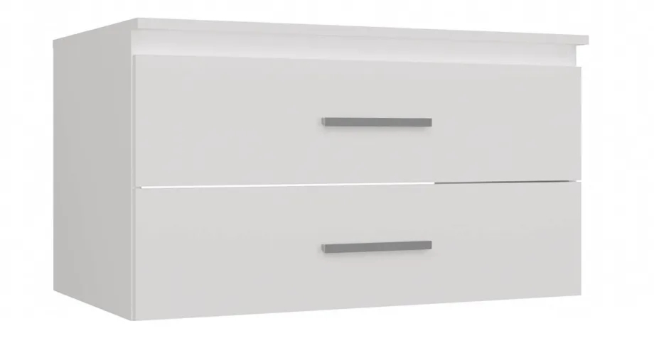 Biała szafka łazienkowa pod umywalkę  80 cm C9-K44