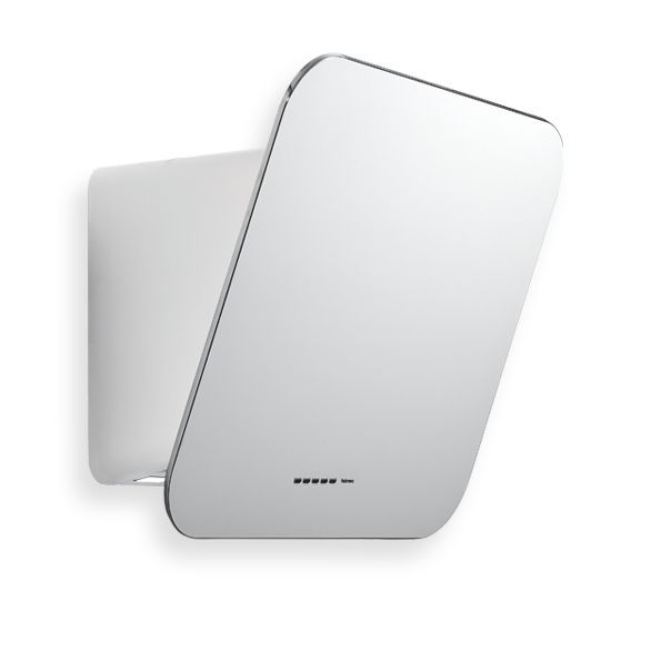 FALMEC Tab 60 – przyścienny, front otwierany, biały, chromowana ramka, 800 m³/h