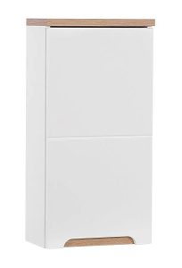 Podwieszana szafka łazienkowa Dixi 5X – elegancka, minimalistyczna, biały połysk, MDF