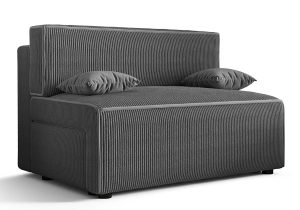 Ciemnoszara sztruksowa sofa rozkładana T7-A38