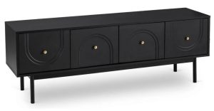 Czarna stylowa szafka RTV T7-Z65
