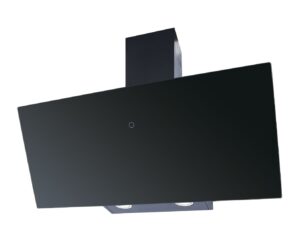Okap przyścienny Berg Dust 90 czarny – nowoczesny design, LED, 600 m3/h