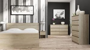 Komoda Z Szufladami Dąb Sonoma T7-Z61 – nowoczesny design, pięć szuflad, trwały materiał