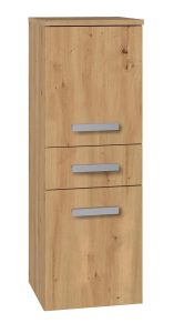 Wąski Niski Słupek Łazienkowy Dąb Artisan H4-F20
