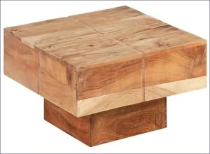 Drewniany stolik kawowy lite drewno akacjowe – Luxin