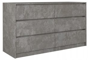 Komoda do sypialni, pokoju, K6, 140x40x75 cm, beton