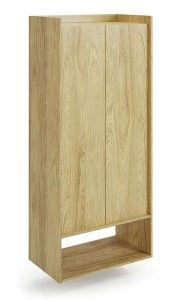 Szafa modułowa Afilia 6X – dwudrzwiowa, hikora naturalna, wysoka jakość, minimalistyczny design