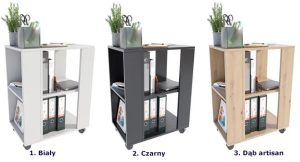 Mobilna szafka pod drukarkę dąb artisan – Mosum