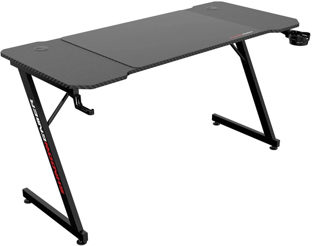Biurko czarne gamingowe 140 cm H7-M70
