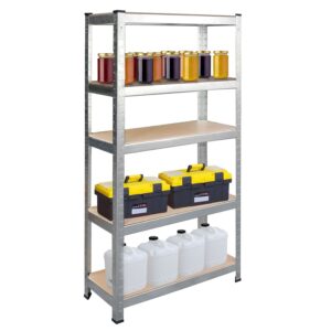 Regał metalowy magazynowy Humberg 4850 – 5 półek, wysoka jakość, 120x45x205 cm