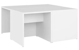 Zestaw 4 białych stolików kawowych – Mirela