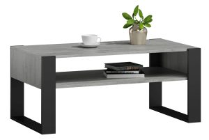 Ława Kawowa Z Półką D8-M88 – nowoczesny design, kolor beton, wymiary 100×53,6×50 cm, laminowana płyta