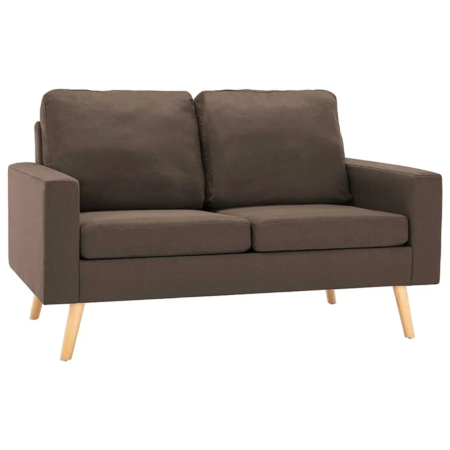 2-osobowa brązowa sofa – wygodna, elegancka, tkanina Alcantar Pro