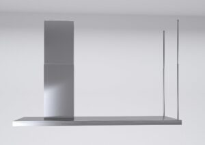 FALMEC Lumen Isola 175 Lewy – wyciąg wyspowy, stal inox, 800 m³/h