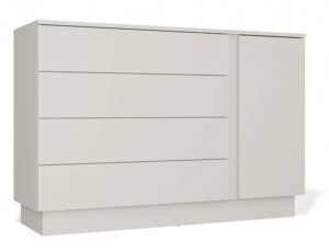 Kaszmirowa komoda z 4 szufladami i szafką A3-E44
