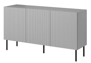 Szara nowoczesna komoda lamelowana – elegancki design, wysokogatunkowe materiały, 150 cm szerokości