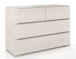 Komoda drewniana 4 szuflady Inca 3S – Biała mat