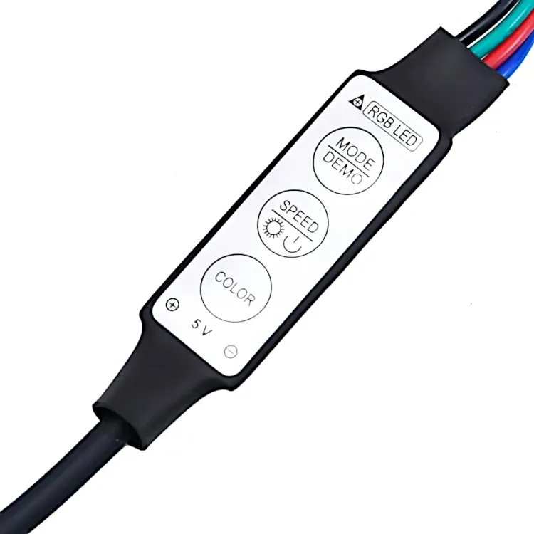 Biurko podświetlane 120 cm dąb sonoma – Duna