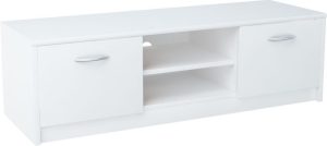Szafka pod telewizor, stolik, Classic, 120x41x36 cm, biel, mat
