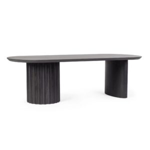 Bolzano Opale Stół 130×65 – drewno mango, czarny, wymagający montażu