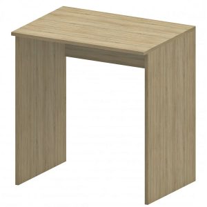 Skandynawskie biurko pod laptopa dąb sonoma – minimalistyczne, praktyczne, 70x50x75 cm, płyta MDF