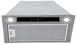 TOFLESZ OK-6 LINEA ECO 60CM – okap podszafkowy, czarne szkło, stal nierdzewna, wydajność 850 m3/h
