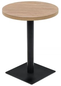 Jasnobrązowy Okrągły Stolik Bistro K6-W93