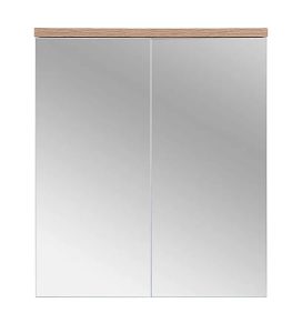 Szafka łazienkowa z lustrem Dixi 6X 60 cm – elegancki design, biały, 60 cm